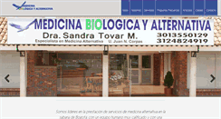 Desktop Screenshot of medicinabiologicayalternativa.com