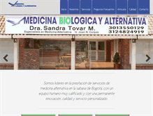 Tablet Screenshot of medicinabiologicayalternativa.com